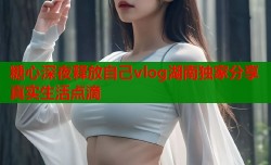 糖心深夜释放自己vlog湖南独家分享真实生活点滴