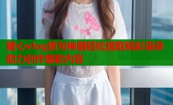 糖心vlog抓句神器轻松提取精彩语录助力创作爆款内容