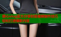 糖心vlog官方分享创意视频制作技巧轻松打造爆款内容