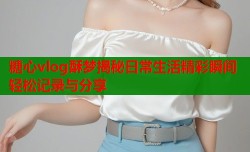 糖心vlog酥梦揭秘日常生活精彩瞬间轻松记录与分享