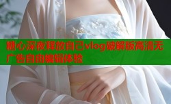 糖心深夜释放自己vlog破解版高清无广告自由编辑体验