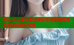 糖心vlog缓存路径揭秘快速管理视频资源轻松提升体验