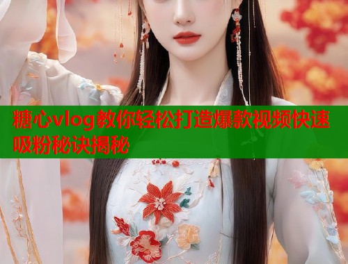 糖心vlog教你轻松打造爆款视频快速吸粉秘诀揭秘  第1张