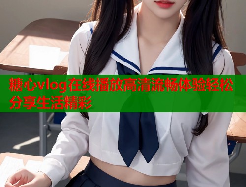 糖心vlog在线播放高清流畅体验轻松分享生活精彩  第1张