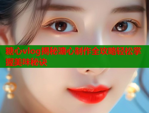 糖心vlog揭秘溏心制作全攻略轻松掌握美味秘诀  第1张