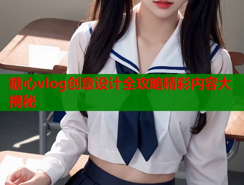 糖心vlog创意设计全攻略精彩内容大揭秘  第2张