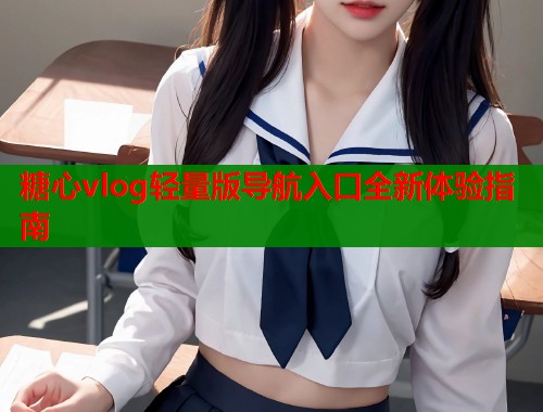 糖心vlog轻量版导航入口全新体验指南  第1张